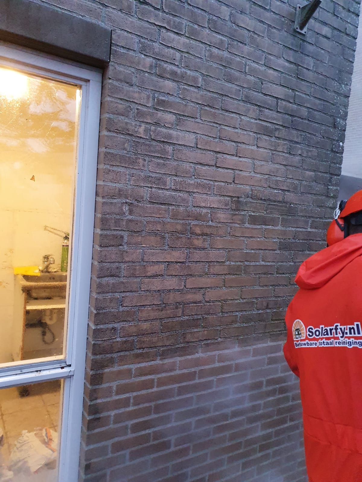 Gevel reiniging en impregneren woning Wieringerwerf Noord Holland December 2020