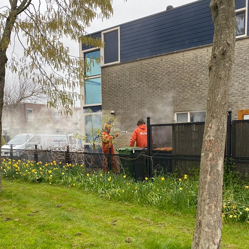 Gevel reiniging en impregneren woning particulier Heerhugowaard Zuidwijk April 2021