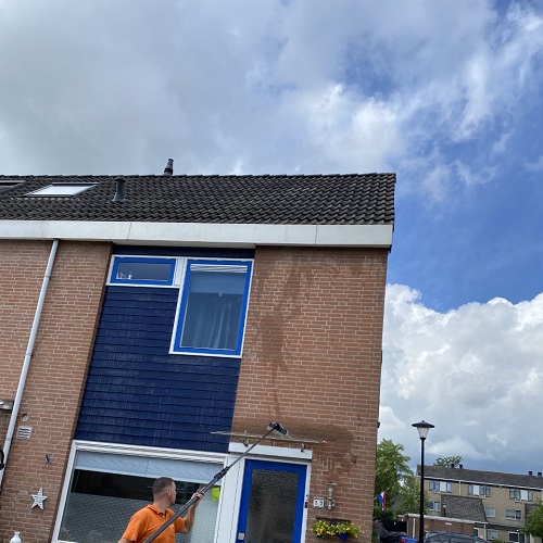 Dakgoot en boeideel reiniging woning Heerhugowaard Molenwijk Augustus 2021