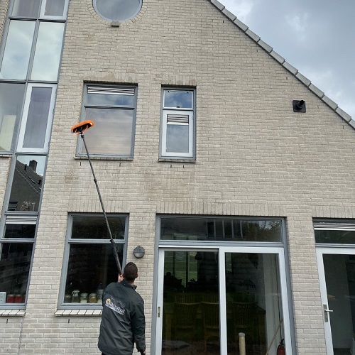Gevel reiniging en impregneren 4 woningen Heerhugowaard Oostertocht Mei 2021