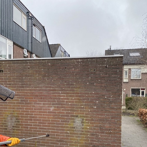 Gevel reiniging en impregneren/hydrofoberen woningen Alkmaar Maart 2021