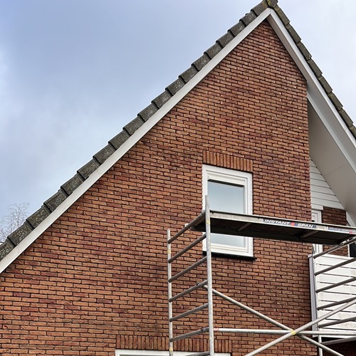 Voorgevel renovatie woning particulier Zuidwijk Heerhugowaard januari 2024