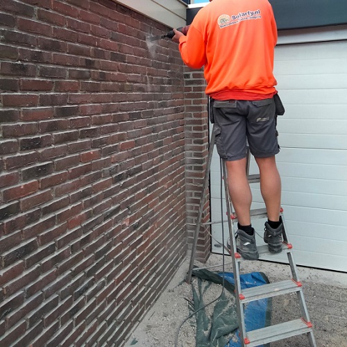 Renovatie gevel garage woning Schilderswijk Heerhugowaard Juni 2023