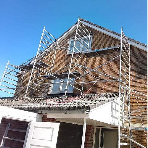 Impregneren gevel en schoorsteen Alkmaar Offenbachstraat maart 2026