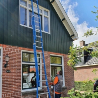 Boeidelen- en dakkapelreiniging woning particulier Hoogwoud Juni 2020