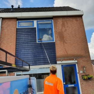 Dakgoot en boeideel reiniging woning Heerhugowaard Molenwijk Augustus 2021