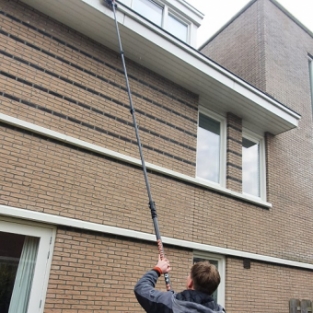 Reiniging boeidelen, dakkapel en betonnen dorpels buitenzijde woning Heemstede November 2020