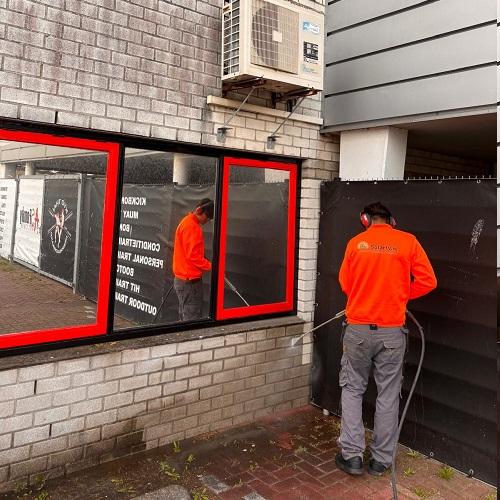 Reinigen en impregneren gevels in Heerhugowaard Stadshart Juni 2025
