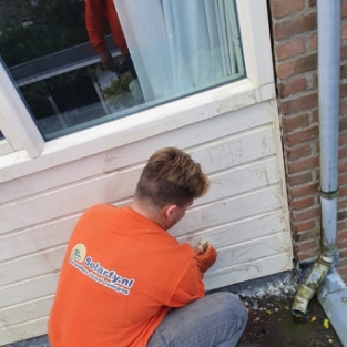 Reiniging dakkapel en gevelbekleding woning Middenmeer September 2020