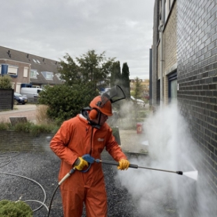 Gevel reiniging en impregneren woning particulier Heerhugowaard Zuidwijk April 2021