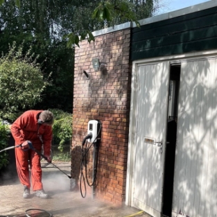 Gevelrenovatie en gevelbekleding reiniging woning particulier Hoorn September 2022