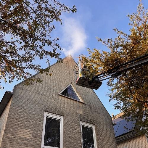 Reiniging en impregneren verschillende gevels in centrum Schagen Oktober 2025