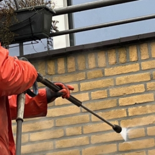 Gevel reiniging en impregneren woningen Alkmaar Bergermeer Januari 2022