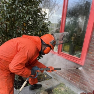 Gevelreiniging en impregneren woning particulier Schoorl November 2021