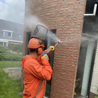 Reiniging gevel woning particulier Huygenhoek Heerhugowaard juni 2021