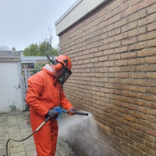 Gevel reiniging en impregneren woning Heerhugowaard November 2020