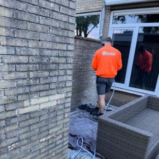 Gevelrenovatie en impregneren schuur woning Heerhugowaard Oktober 2022