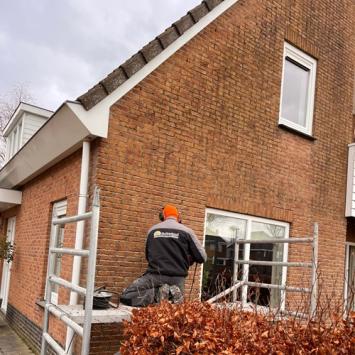 Voorgevel renovatie woning particulier Zuidwijk Heerhugowaard januari 2024