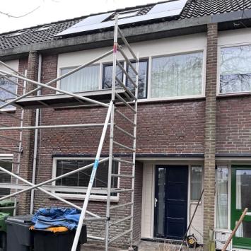 Renoveren gevel woning particulier Schilderswijk Heerhugowaard februari 2023