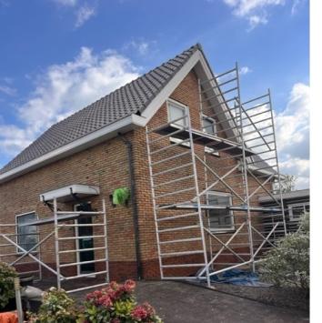 Gevelrenovatie woning Barsingerhorn vrijstaande woning September 2023