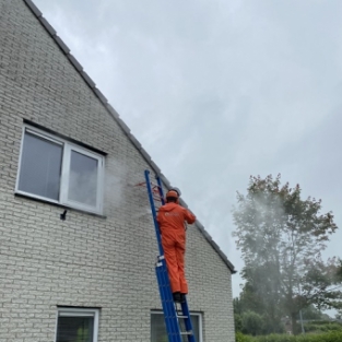 Reiniging gevel woning particulier Huygenhoek Heerhugowaard juni 2021