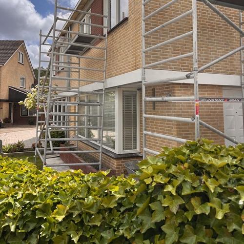 Gevelrenovatie en schoorsteenrenovatie woning Alkmaar Bergermeer juni 2024