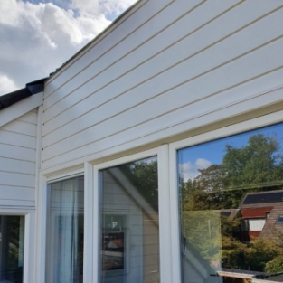 Reiniging dakkapel en gevelbekleding woning Middenmeer September 2020