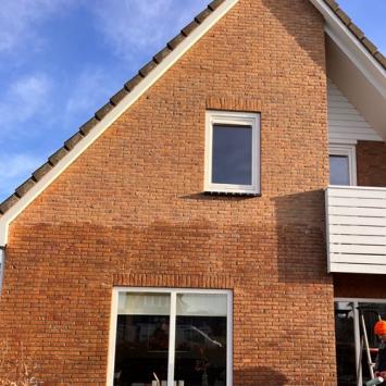 Voorgevel renovatie woning particulier Zuidwijk Heerhugowaard januari 2024