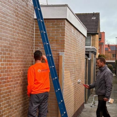 Gevelrenovatie woning oude centrum Heemradenwijk Heerhugowaard december 2024