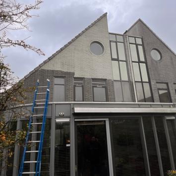 Reinigen buitengevel woning Butterhuizen Heerhugowaard December 2023