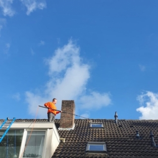 Reiniging dakkapel en gevelbekleding woning Middenmeer September 2020