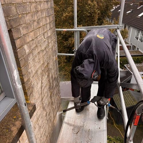 Reiniging metselwerk en conservering kozijnen Alkmaar Muiderwaard Oktober 2025