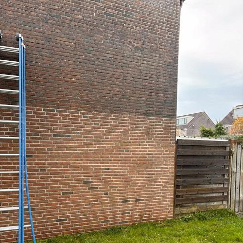 Reiniging kopgevels en dakgootranden Zuidscharwoude Oostrand April 2026