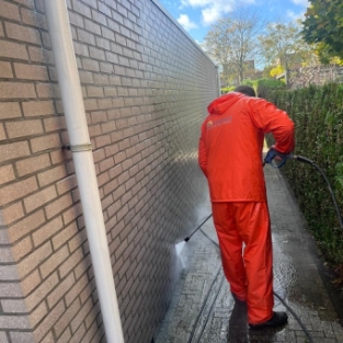 Schoonmaken en impregneren gevel woning Heerhugowaard Butterhuizen November 2022