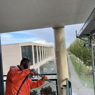 Reiniging buitenzijde appartementencomplex VvE Alkmaar Vroonermeer November 2022