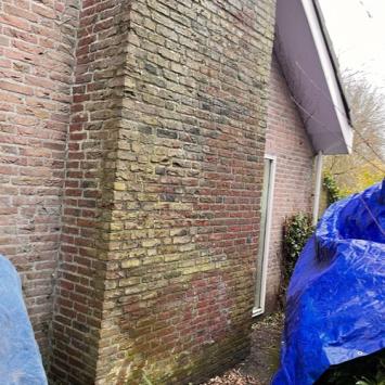 Complete renovatie schoorsteen woning particulier Heerhugowaard februari 2024