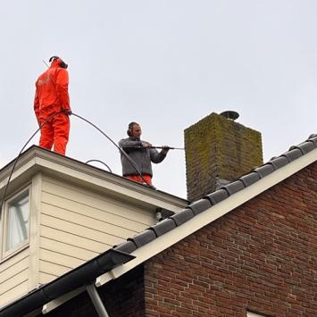 Schoorsteen herstel en renovatie woning Broek op Langedijk februari 2024