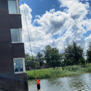 Spinnenbestrijding Heerhugowaard en de Goorn waterzijde woningen Augustus 2021