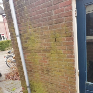 Gevel reiniging en impregneren/hydrofoberen woningen Alkmaar Maart 2021