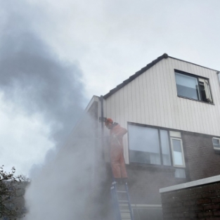 Gevel reiniging en impregneren/hydrofoberen woningen Alkmaar Maart 2021