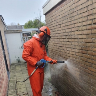 Gevel reiniging en impregneren woning Heerhugowaard November 2020