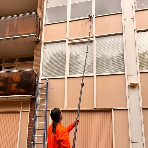 Reiniging trespa en plafond Alkmaar West Juni 2025