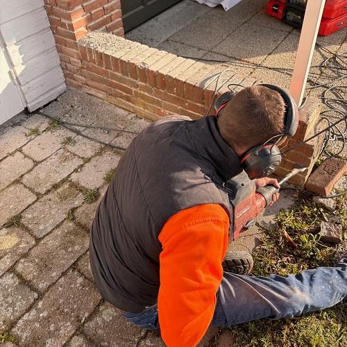 Impregneren gevel en schoorsteen Alkmaar Offenbachstraat maart 2026