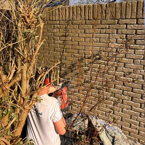 Renoveren gevel vakantiewoning De Koog, Texel maart 2025 