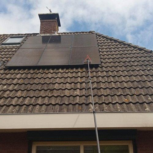 Reinigen gevelbekleding, boeidelen en zonnepanelen Zuid-Scharwoude Duizend Eilandenrijk juni 2026