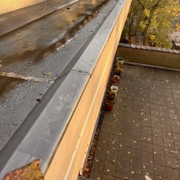 Leegmaken inhoud dakgootrand rondom scholen Alkmaar December 2023