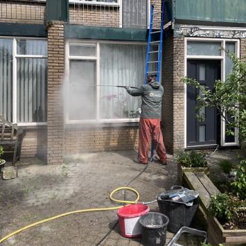 Gevelrenovatie voor,- en achterzijde woning Planetenwijk Heerhugowaard Mei 2023