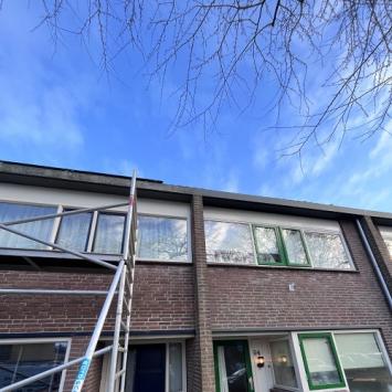 Renoveren gevel woning particulier Schilderswijk Heerhugowaard februari 2023