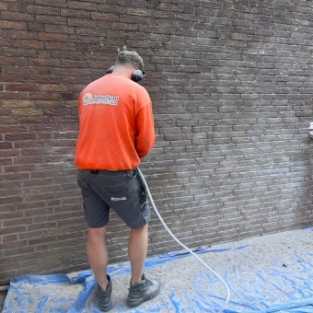 Gevelrenovatie en gevelbekleding reiniging woning particulier Hoorn September 2022