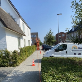 Reiniging zonnepanelen in opdracht van de BAM groep Zoetermeer September 2021